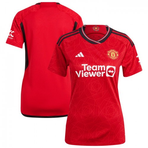 Maglia Manchester United Primo 2023-24 Maniche Corte - Donna Maglia Manchester United Primo 2023-24 Maniche Corte - Donna